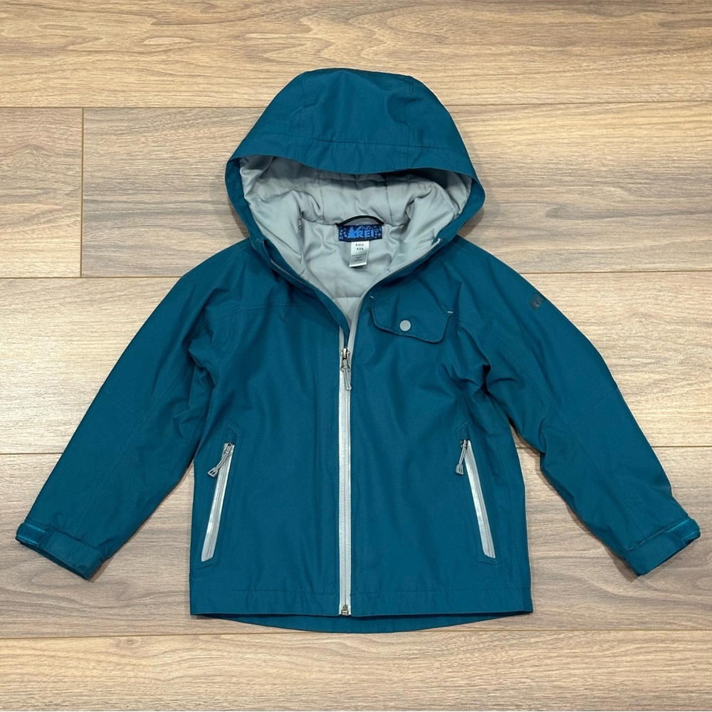 REI Kids Insulated Hooded Jacket in Blue Size XXS